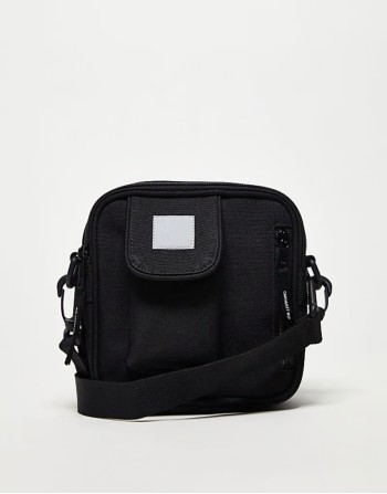 unisex essentials flight bag in black