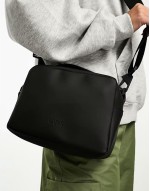 14100 unisex box bag in black