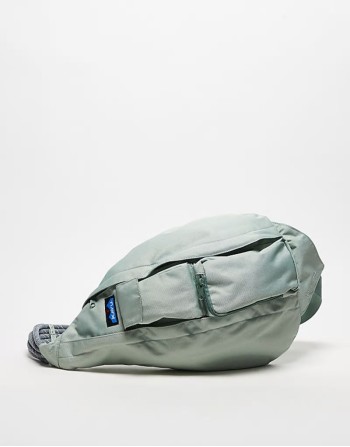 rope sling body bag in green