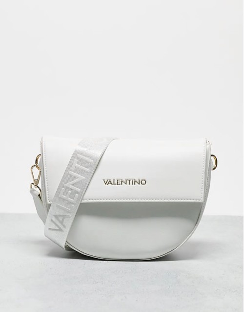 Valentino Bigs cross body saddle bag in white
