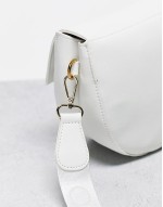 Valentino Bigs cross body saddle bag in white