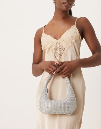 chainmail bag in silver