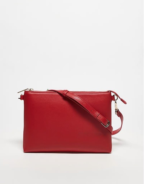 Valentino jasmin large wristlet clutch bag in red