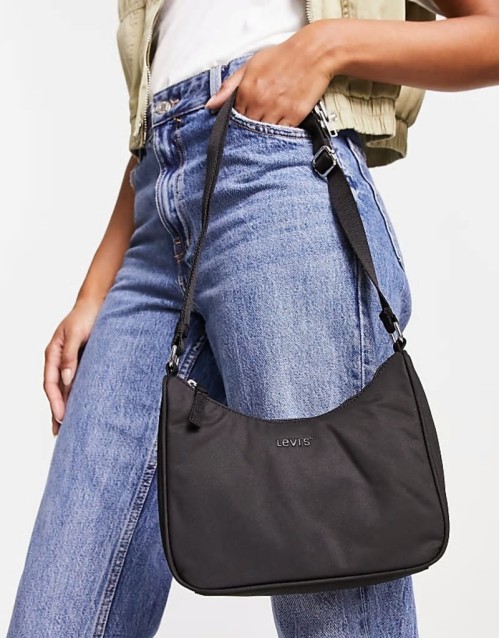 small shoulder bag in black