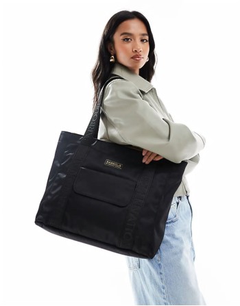 Qualify tote bag in black