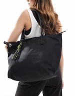 tote bag carabiner in black