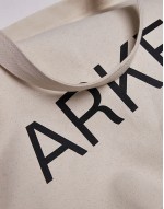 oversized canvas tote bag in off white
