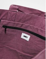 pigment dyed tote bag in burgundy