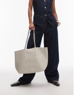 large tote bag in beige