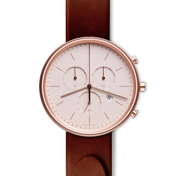 M40 chronograph watch in PVD rose gold