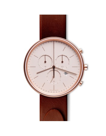 M40 chronograph watch in PVD rose gold