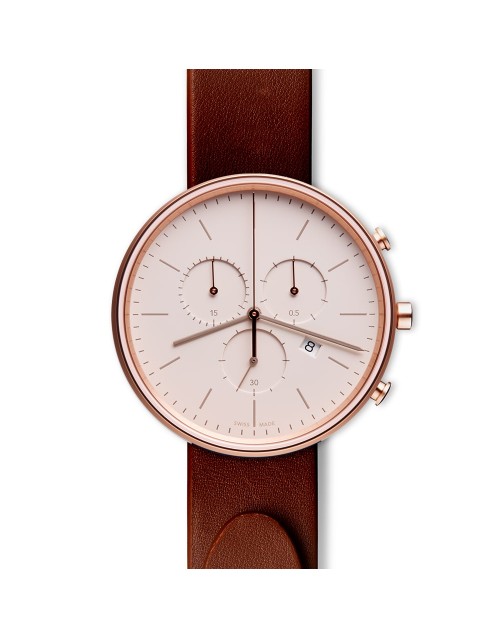 M40 chronograph watch in PVD rose gold