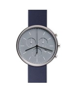 M40 chronograph watch in polished steel