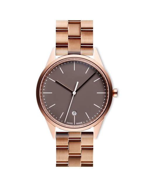 C36 date watch in PVD rose gold