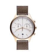 C39 chronograph watch in PVD satin gold