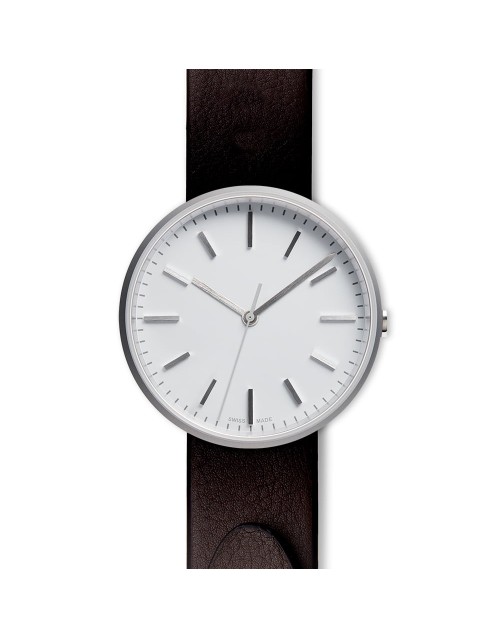 M37 PreciDrive three-hand watch in brushed steel
