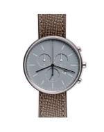 M40 chronograph watch in polished steel