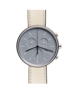 M40 chronograph watch in polished steel