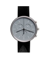 M40 chronograph watch in polished steel