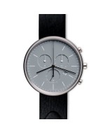 M40 chronograph watch in polished steel