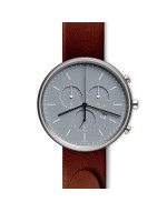 M40 chronograph watch in polished steel