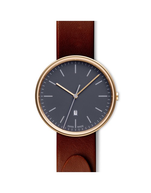 M38 date watch in PVD satin gold