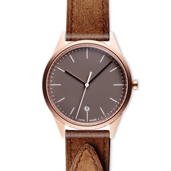C36 date watch in PVD rose gold