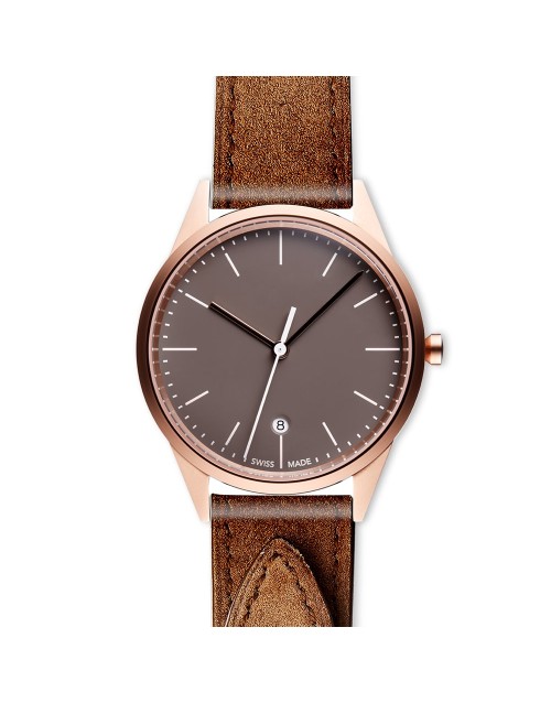 C36 date watch in PVD rose gold