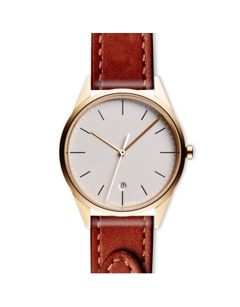 C36 date watch in PVD satin gold