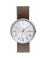 M40 PreciDrive date watch in brushed steel